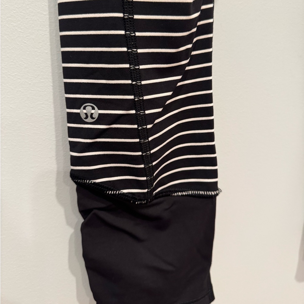 LULULEMON Runday Crop Legging Parallel Stripe RARE - Picture 6 of 10
